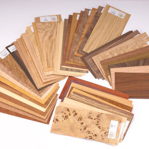 Wood ID Kit & Veneer Sample Pack - Domestic & Exotic Species - 4